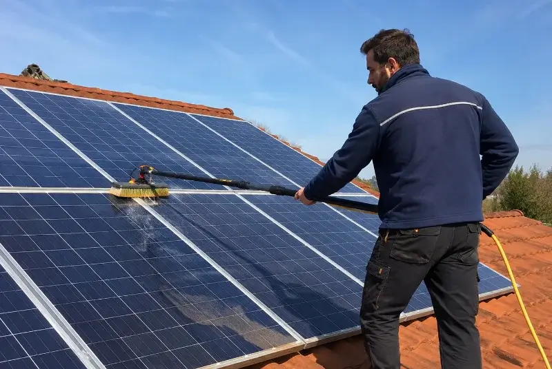 Nettoyage et entretien de panneaux solaires à Chancelade